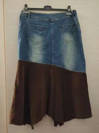 Gonna jeans e velluto Diana Gallesi