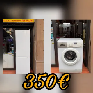 Frigorífico y lavadora con garantía