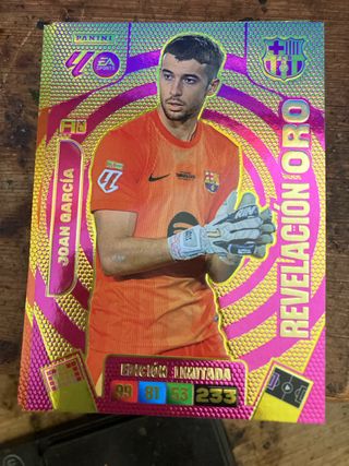 Carta Panini Adrenalyn Joan García Revelación Oro
