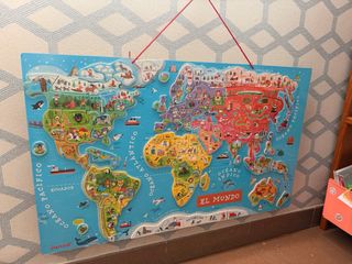 Puzzle Mapa Mundo Janod Madera