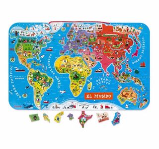 Puzzle Mapa Mundo Janod Madera