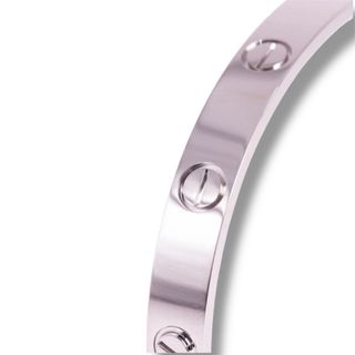Pulsera Love Cartier Acero Plateada 4mm