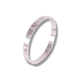 Pulsera Love Cartier Acero Plateada 4mm