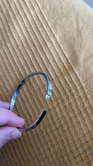 Pulsera Love Cartier Acero Plateada 4mm