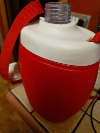 Borraccia termica 1L rossa e bianca