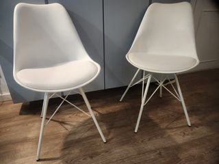 Sillas Nórdicas Blancas x2 Modelo Ralph
