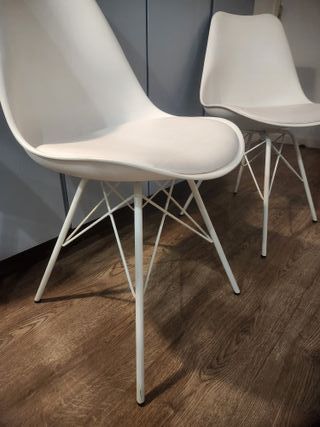 Sillas Nórdicas Blancas x2 Modelo Ralph
