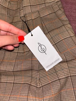 Pantalón Stradivarius cuadros