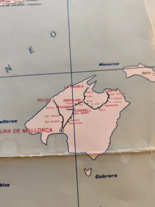 Mapa Ferroviario España y Portugal 1974
