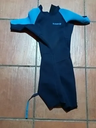Traje neopreno Olaian azul talla 10