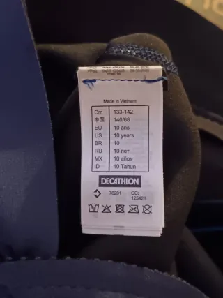 Traje neopreno Olaian azul talla 10