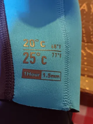 Traje neopreno Olaian azul talla 10