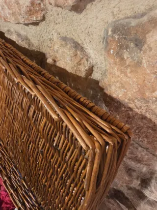 Cesto grande de mimbre