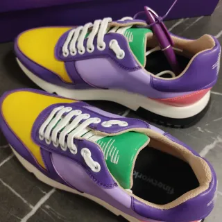 Zapatillas Phoning Talla 37 Morado Amarillo