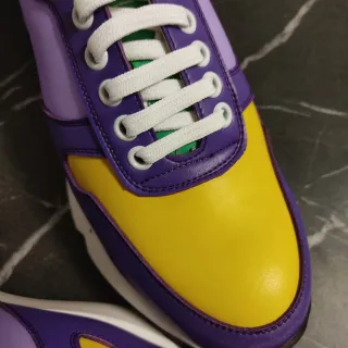 Zapatillas Phoning Talla 37 Morado Amarillo