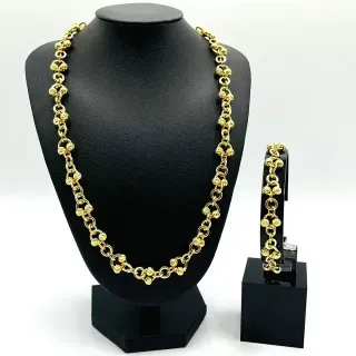 PULSERA BOLAS DIAMANTADAS