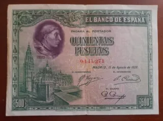 Billetes y monedas de la descripcion