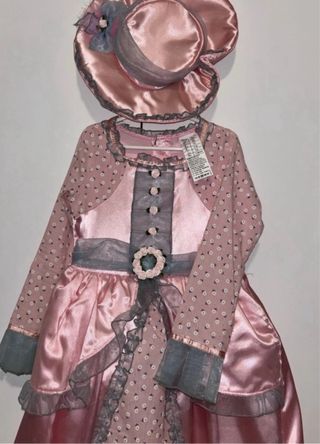 Disfraz infantil dama rosa y azul talla 5-7 años