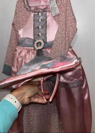 Disfraz infantil dama rosa y azul talla 5-7 años