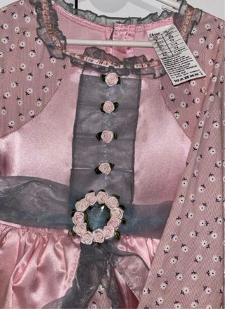 Disfraz infantil dama rosa y azul talla 5-7 años