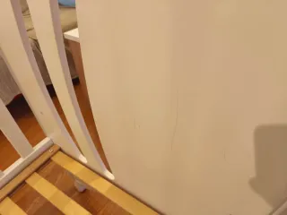 Cuna Micuna madera blanca 60x120