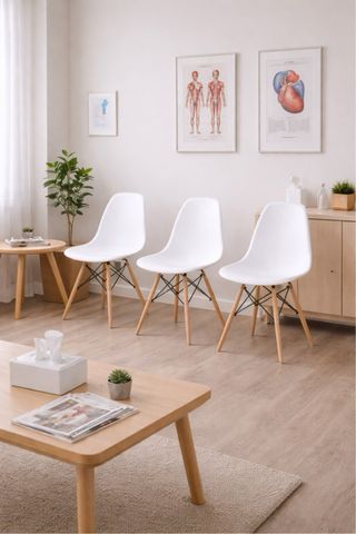 Silla Nórdica Blanca Madera. NUEVA!