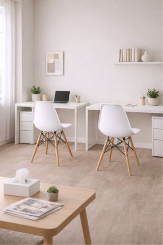 Silla Nórdica Blanca Madera. NUEVA!