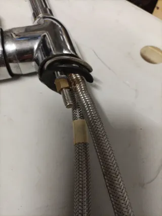 Grifo de Cocina Flexible Plateado