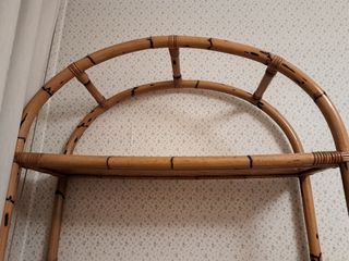 Libreria bambù e rattan