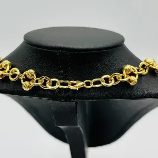 GARGANTILLA BOLAS DIAMANTADAS