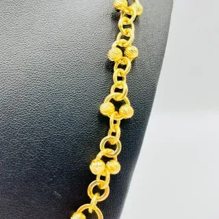 GARGANTILLA BOLAS DIAMANTADAS