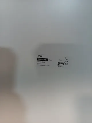 Scaffale IVAR IKEA in metallo bianco