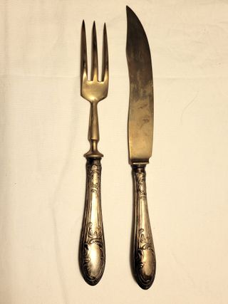 Set di posate vintage – 2 pezzi, nuovo con scatola