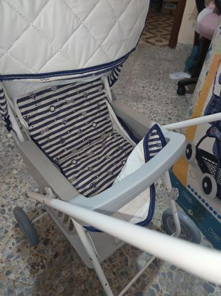 Antiguo carrito carro juguete para bebé años 80