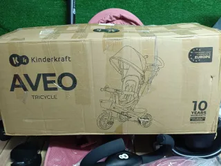 Triciclo Kinderkraft Aveo Plegable Rosa hasta 25Kg