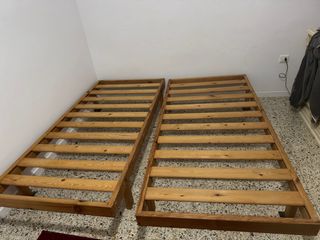 Somier de madera individual