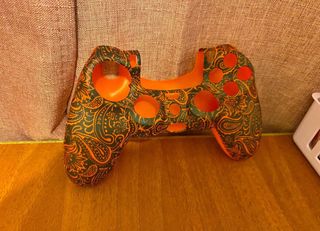Carcasa Mando PS4 Naranja y Negro