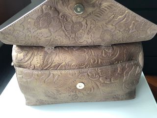 Bolso Roberto Verino Beige y Dorado