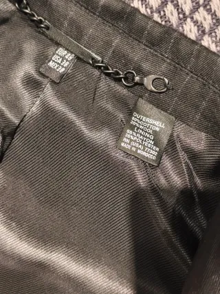 Blazer azul marino con raya diplomática