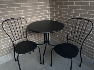 Juego Mesa y 2 Sillas Exterior IKEA LÄCKÖ