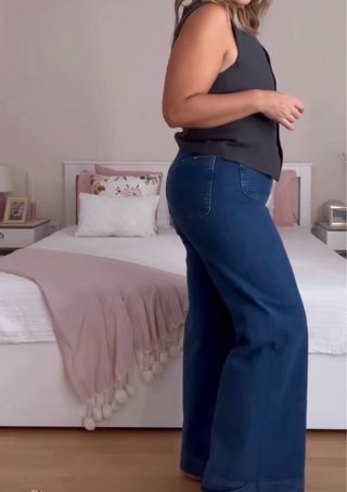 Jeans Stradivarius D77 Azul