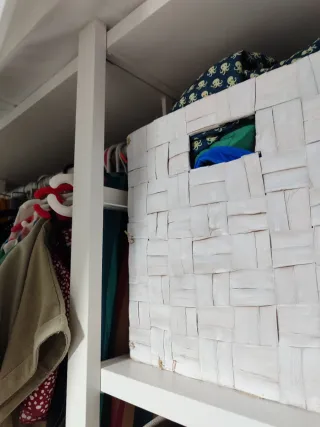 Armario blanco con zapatero gama ELVARLI (IKEA)