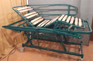 Cama articulada elevable en altura