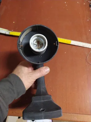 Portalampada nero e bianco