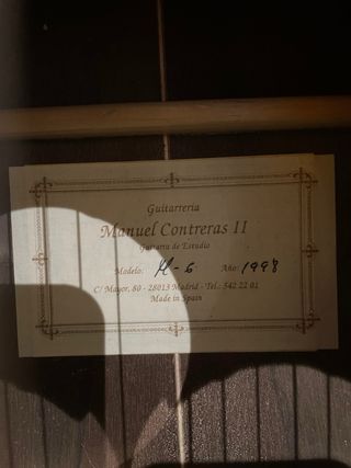 Guitarra Clásica Manuel Contreras II