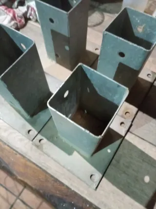 Lote anclaje para poste 7x7