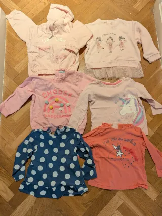 Lote 6 prendas bebé niña T23m