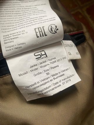 Chaqueta North Mile by SQ Talla L