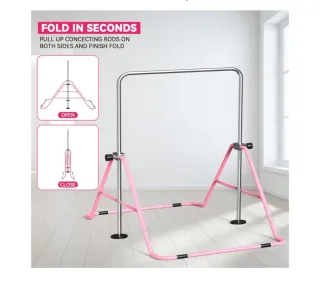 Barra Gimnasia Infantil Rosa