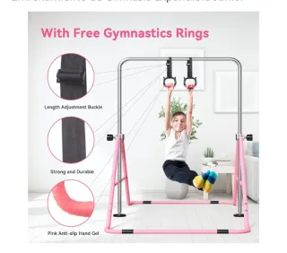 Barra Gimnasia Infantil Rosa